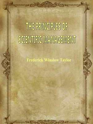 cover image of The Principles Of Scientific Management